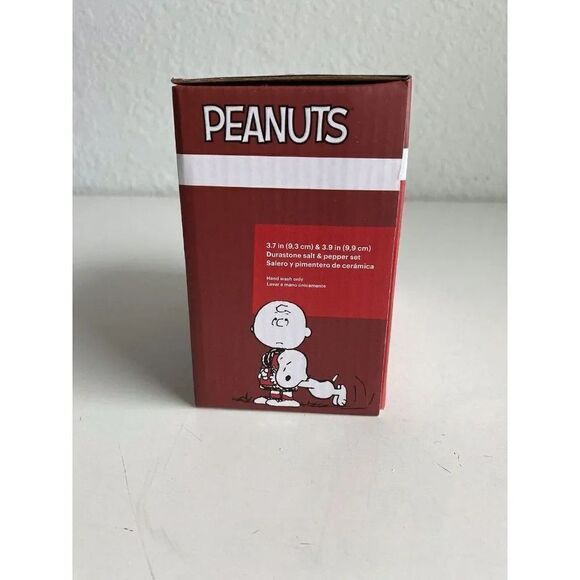 Peanuts Classic Pals Snoopy & Charlie Brown Ceramic Salt & Pepper Set NEW - Picture 12 of 15